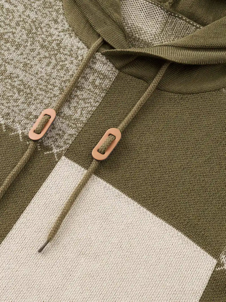 Leander | Bequemer Strickpullover mit modischer Kapuze