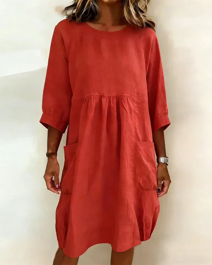 Alena | Modisches 3/4-Arm-Kleid Damen