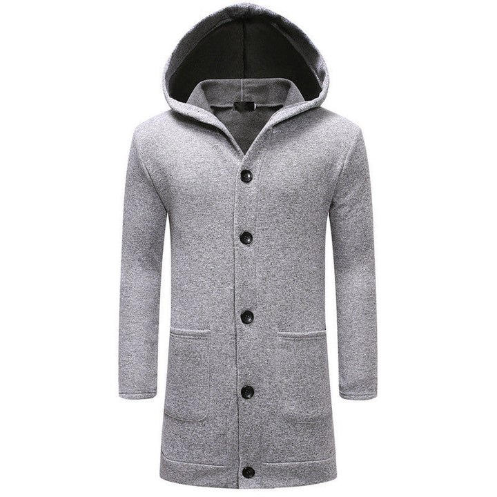 Skir | Herren Kapuzenpullover mit dicken Knöpfen