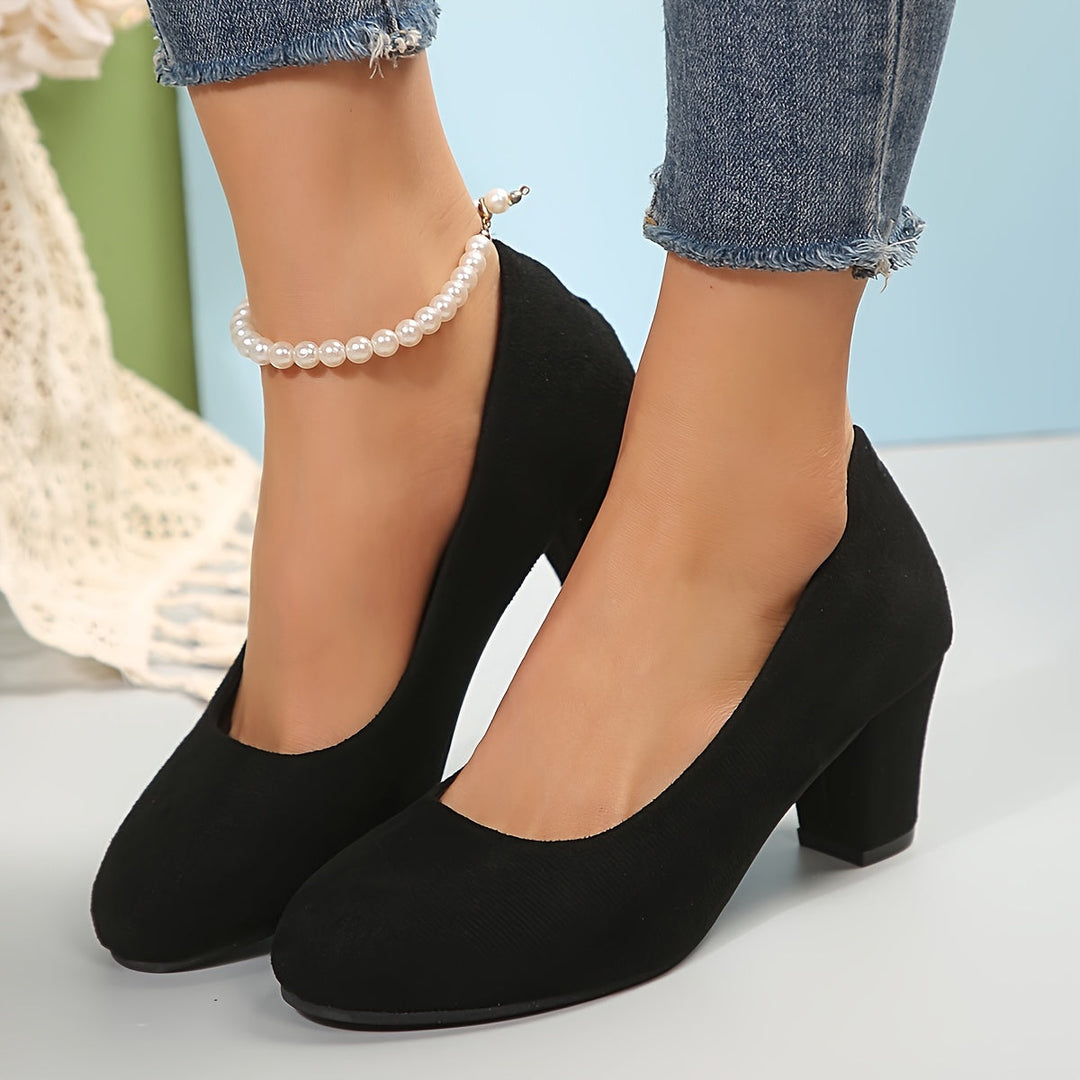 Emilia | Pumps Damen stilvoll mit breiter Spitze