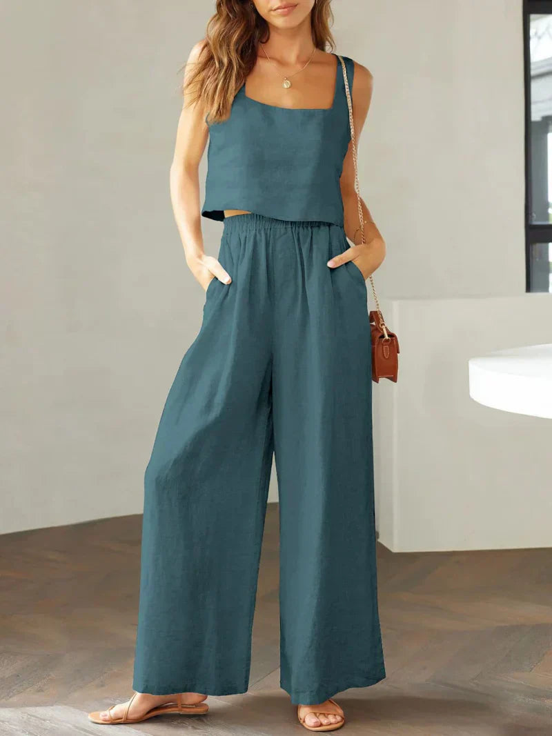 Sofia | Komfortables Damen Set aus Top und Hose