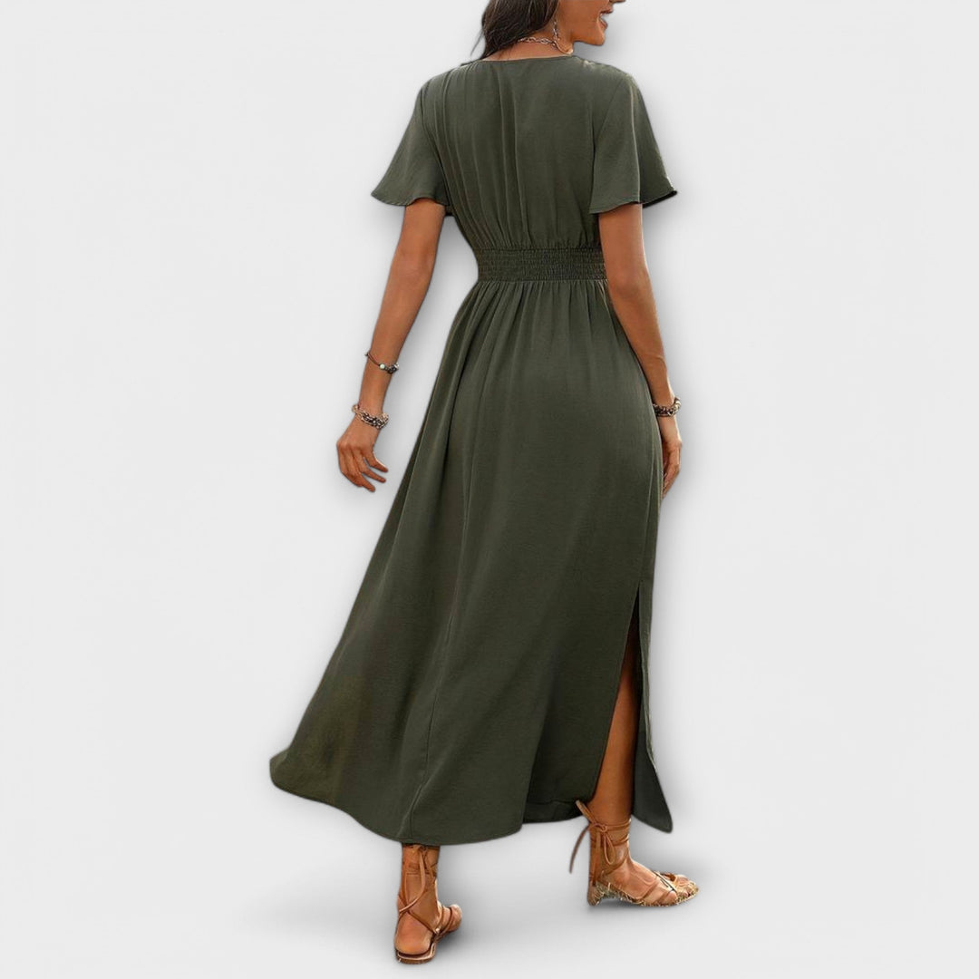 Julia | Edles Kleid mit Ärmeln Damen