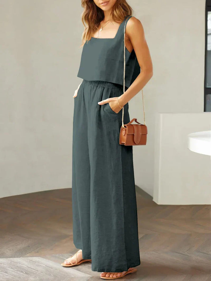 Sofia | Komfortables Damen Set aus Top und Hose