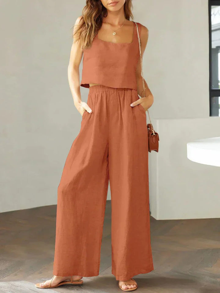 Sofia | Komfortables Damen Set aus Top und Hose