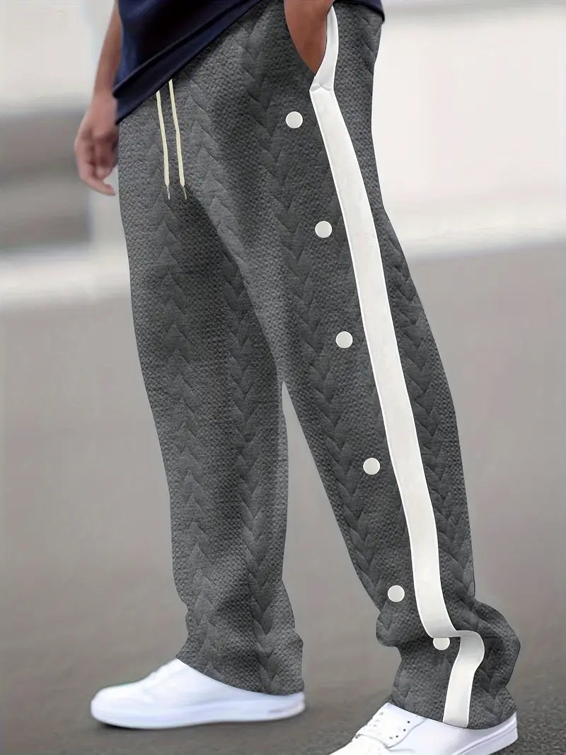 Kiana | Lässige Strickhose mit seitlichen Knopfakzenten