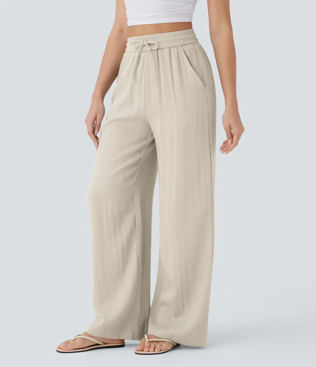 Elena | Bequeme Leinenhose mit fließender Passform