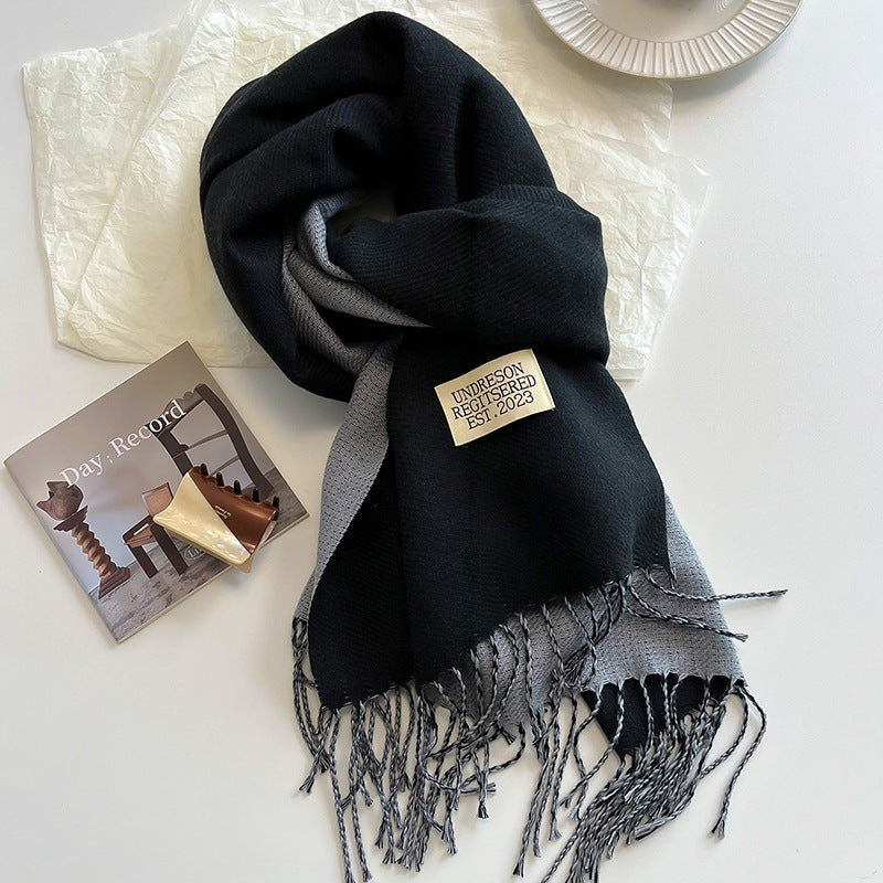 Kaschmirschal mit Fransen für stilvolle Looks