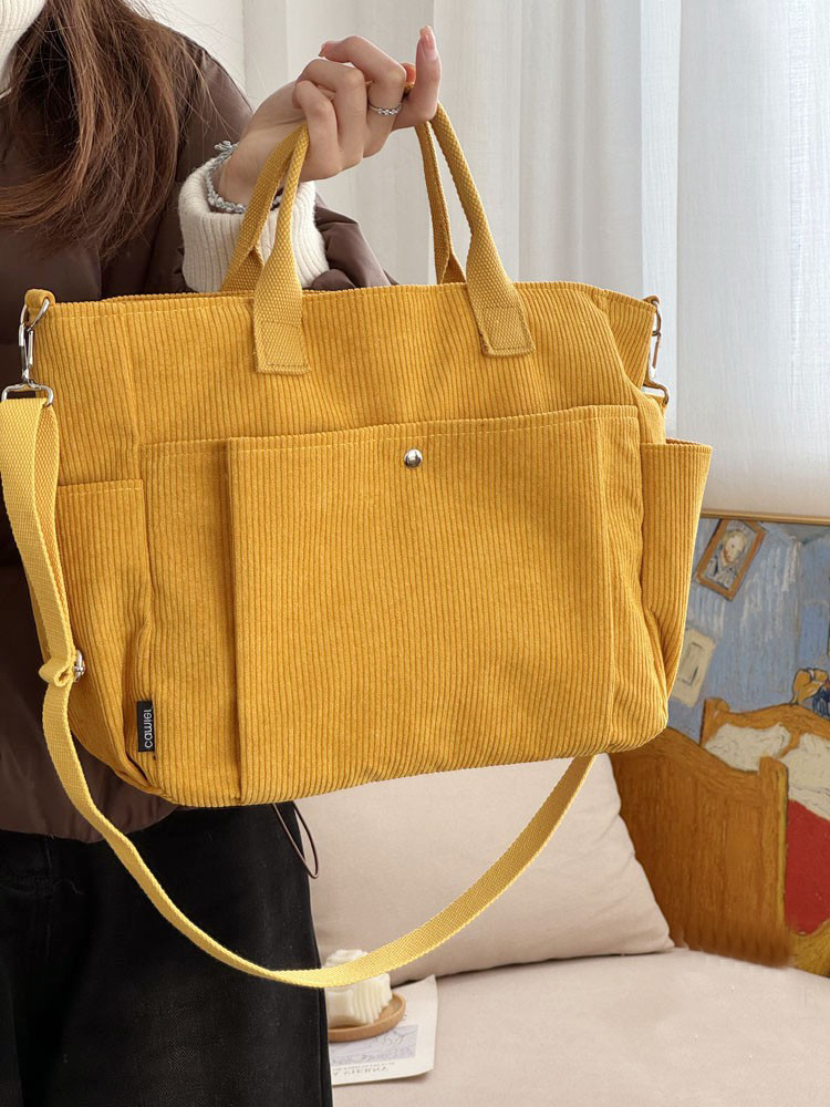 Umhängetasche aus Kord für lässige Alltagslooks