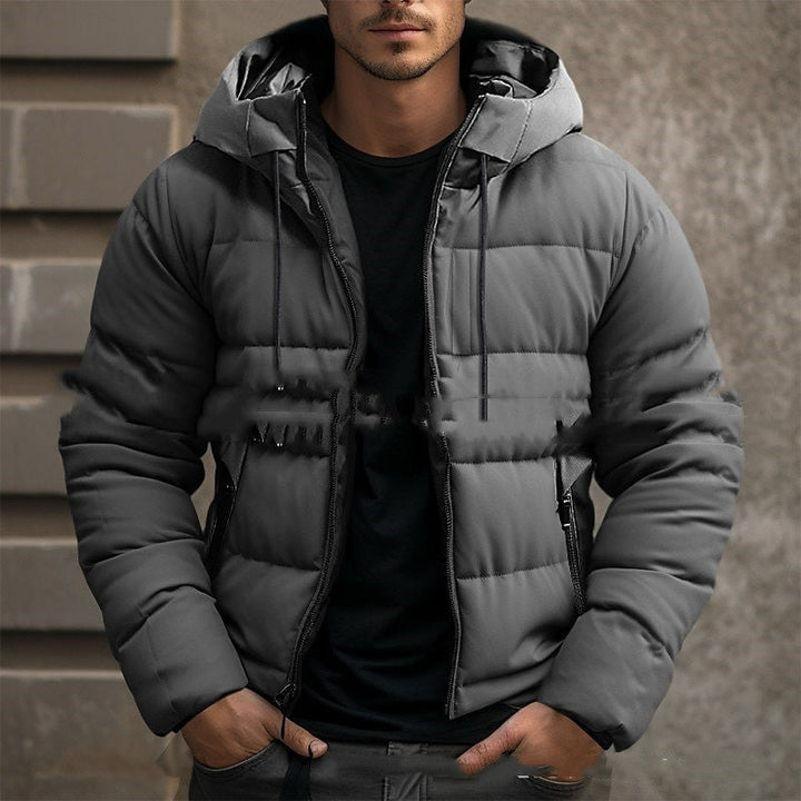 Dromso | Stylische kurze Herren-Daunenjacke mit Kapuze