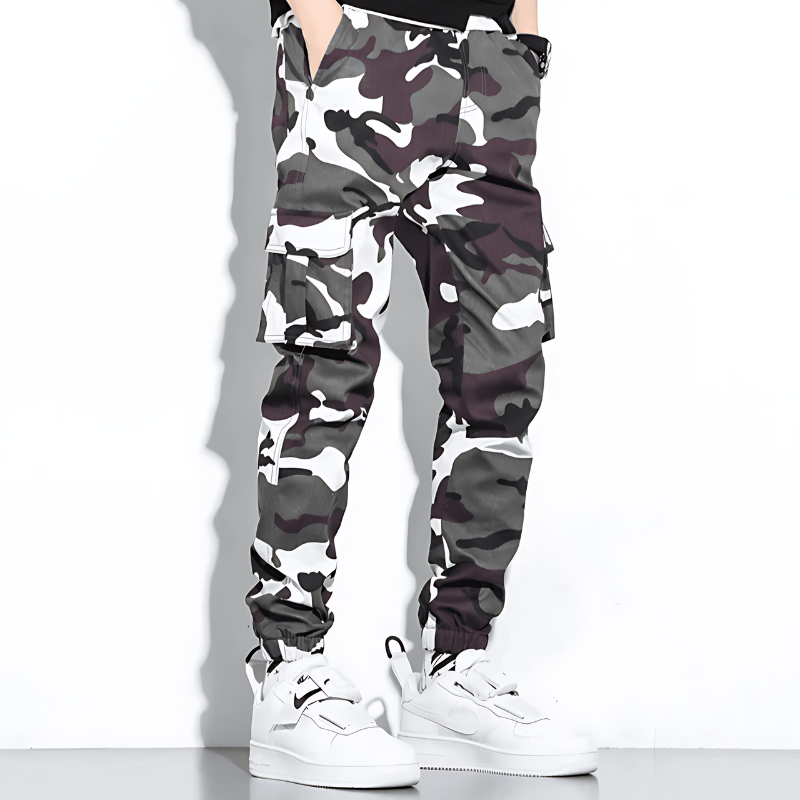 Jonas | Camo Cargo Hose Herren Komfort Fit