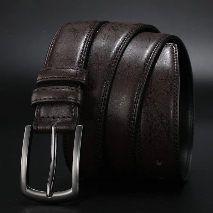 Felix | Ashford Ledergürtel Gunmetal Herrenmode Look