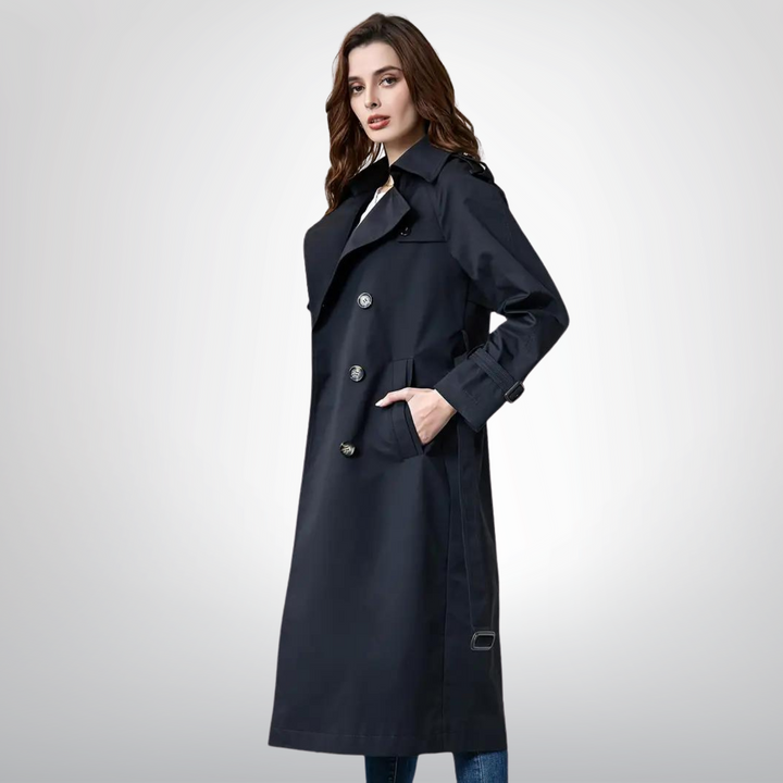 Evelina | Trenchcoat mit Gürtel & femininer Linie