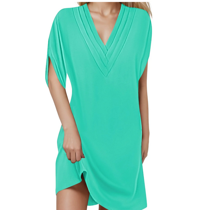Claire | V-Ausschnitt Kleid in eleganter Silhouette