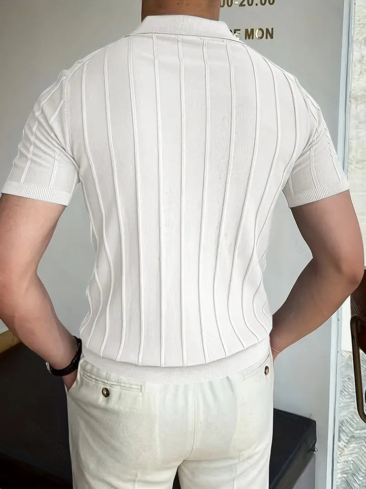 London | Vertikal gestreiftes Hemd für Herrenlook