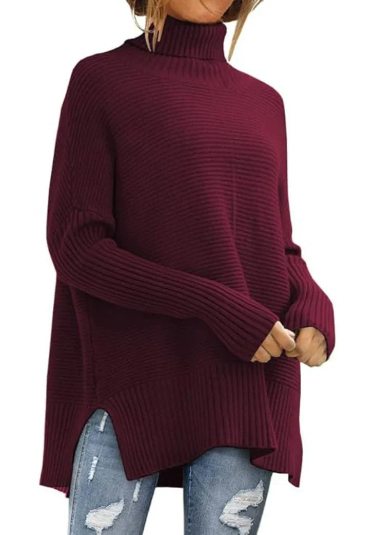 Elin | Rollkragenpullover aus grobem Strick