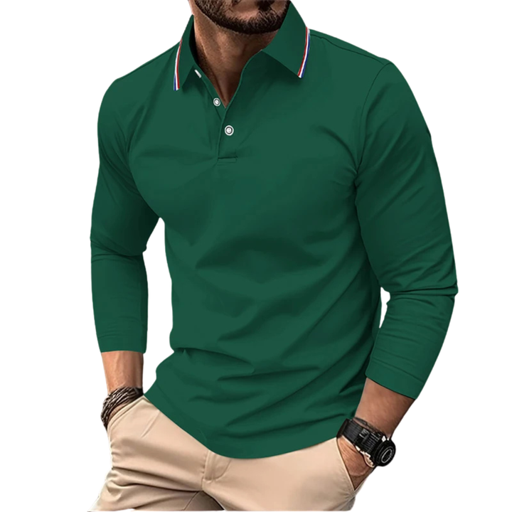 Rafael | Premium Polo Herren stilvoll mit kontrastierendem Kragen