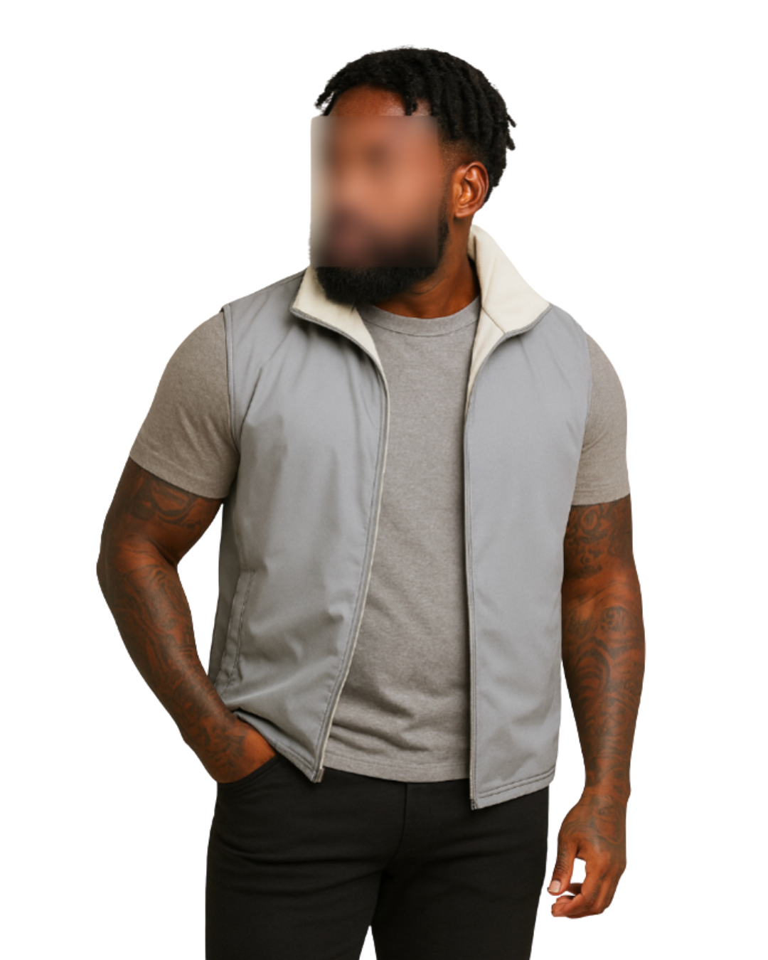 Lukas | Stylische Herrenweste mit wendbarem Design