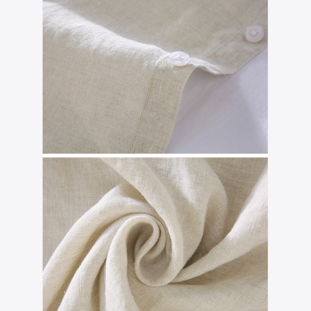 Toscana Breeze | 100% Leinen Knopfleiste