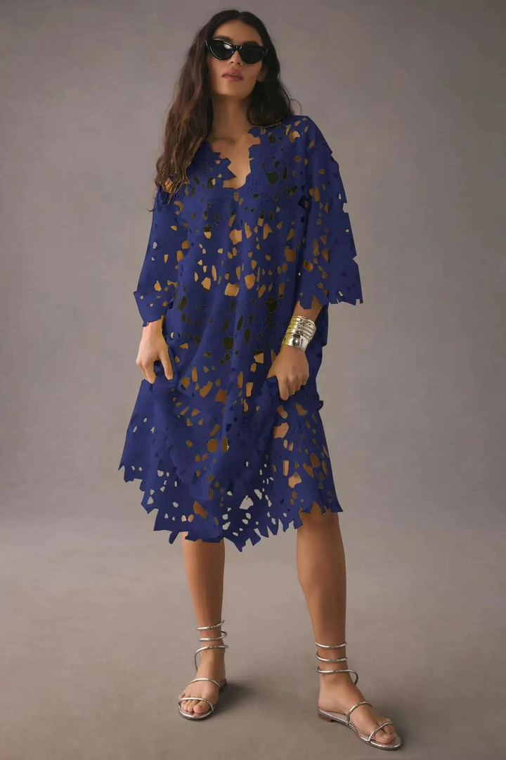 Lourdes | Luftiges Maxikleid mit weitem Schnitt