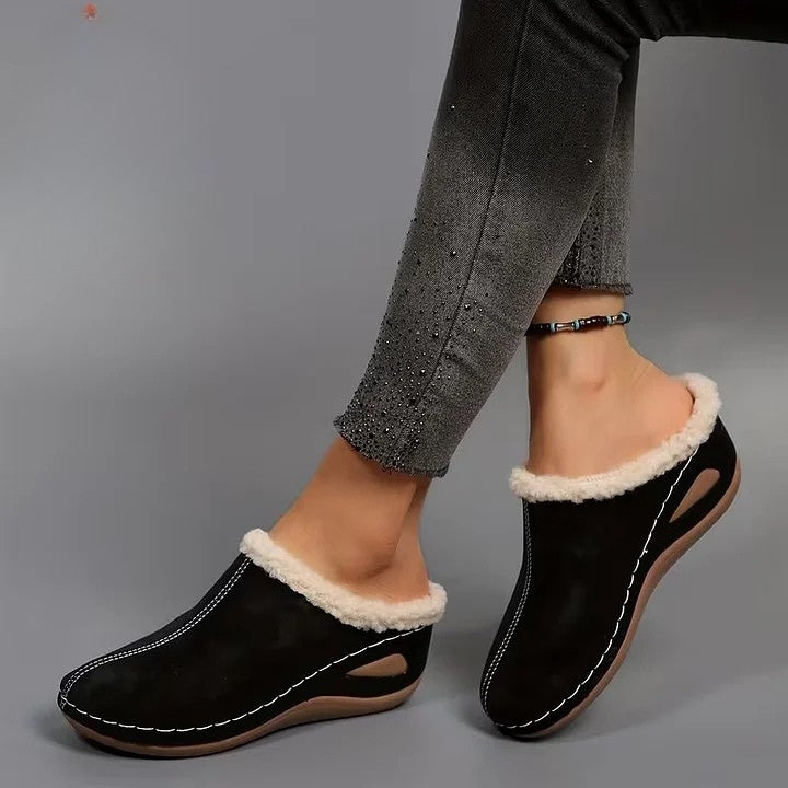 Nora | Damen Slip-On Sandalen weich und edel