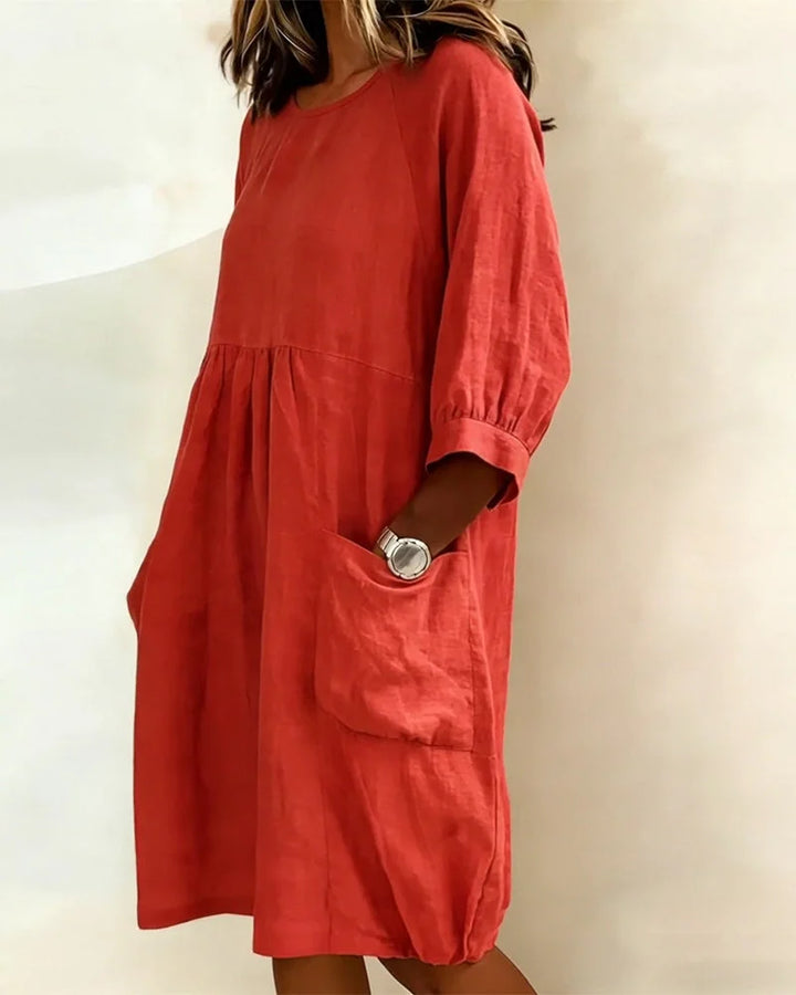 Alena | Modisches 3/4-Arm-Kleid Damen