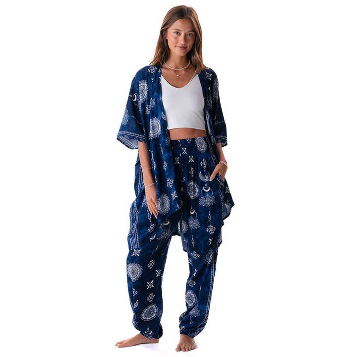 ALENA | Komfortables Zweiteiler-Set in Mondblau