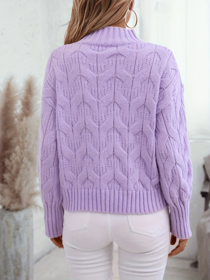 Naya | Fliederfarbener Damenpullover – sanft & feminin