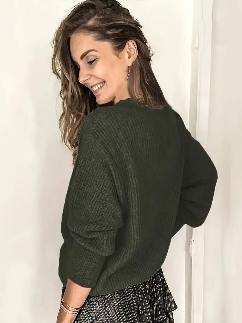 Amira | Feinstrick Pullover mit klassischem Zopfmuster