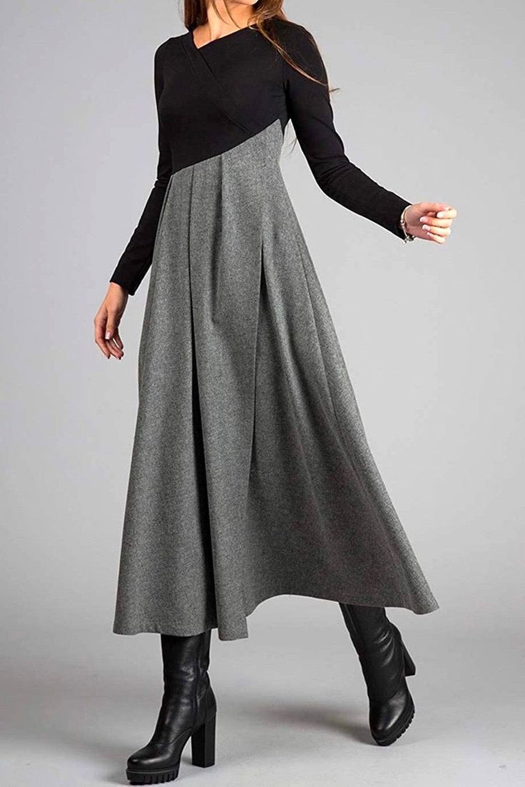 Casa | Langärmliges Maxi-Jersey-Oberteil für Damen