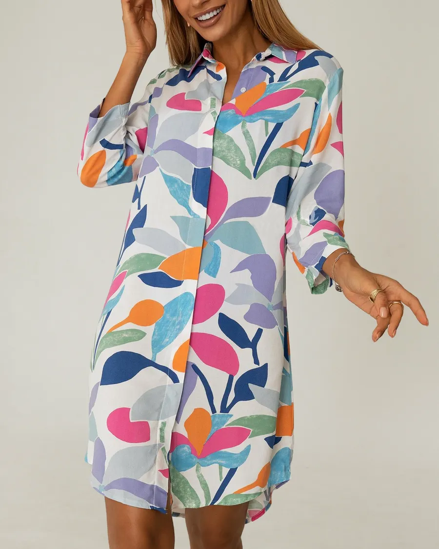 Ronja | Luftige Damen Langarm-Tunika mit Stil