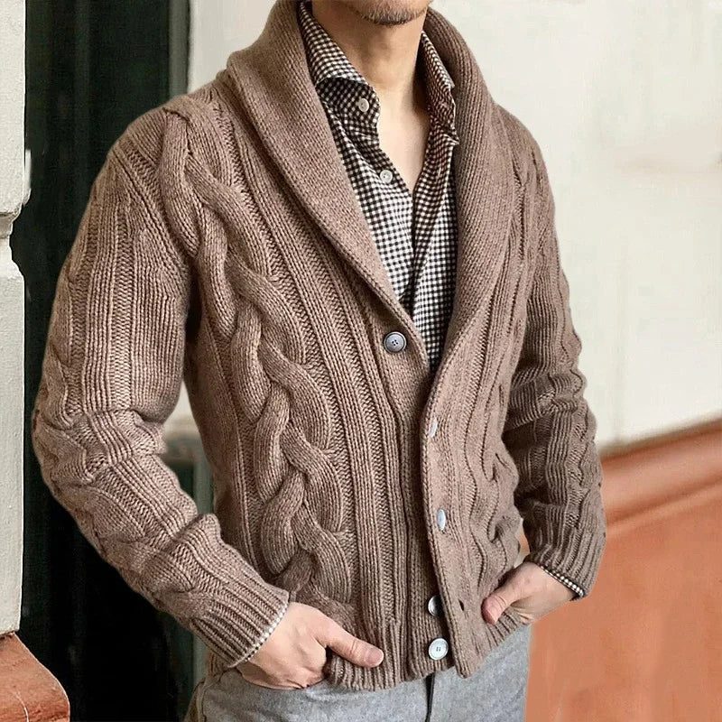 Robert | Warme Herren-Strickjacke für Wintertage