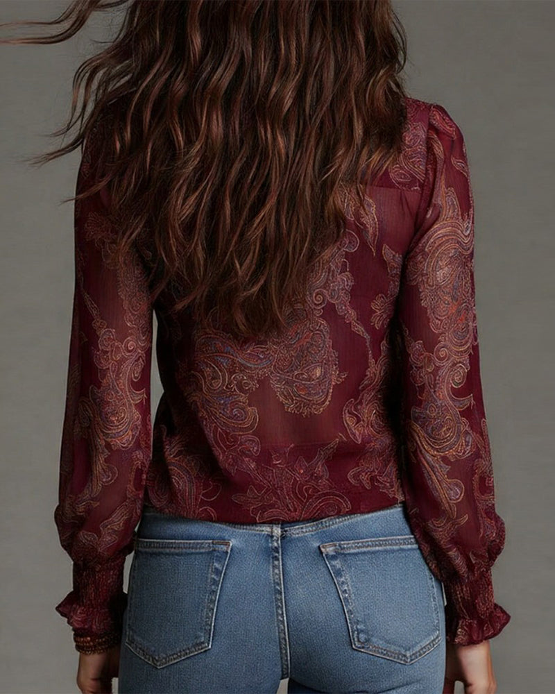 Bianca | Stilvolle Bluse im Halbzip Look