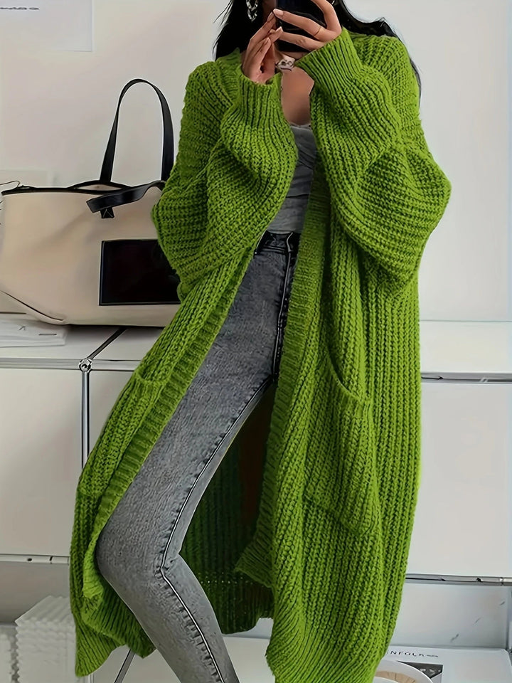 Lena | Zeitloser Longline Strickcardigan Damen