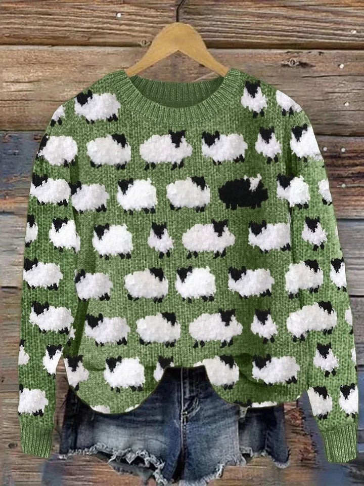 Ziska | Strickpullover mit winterlichem Design