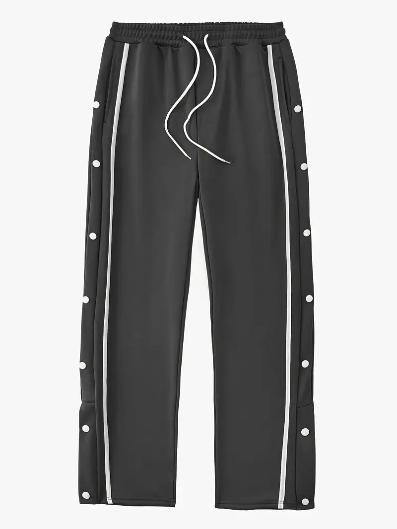 Lino | Locker geschnittene Sporthose mit Knopfdetails
