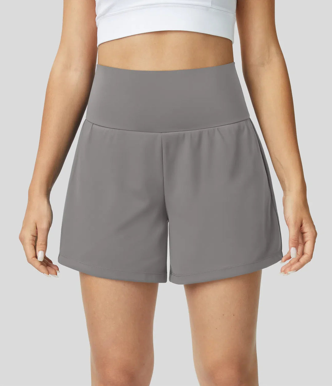 Natalia | 2-in-1 Yoga-Shorts mit hoher Taille