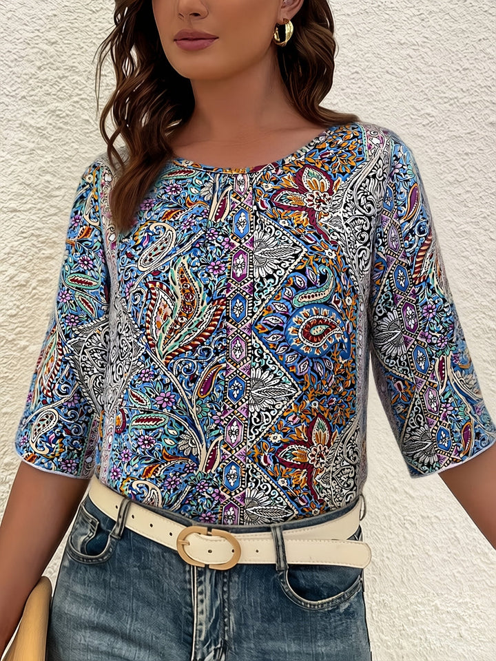 Mila | Elegante Gestreifte Bluse Damen Chic