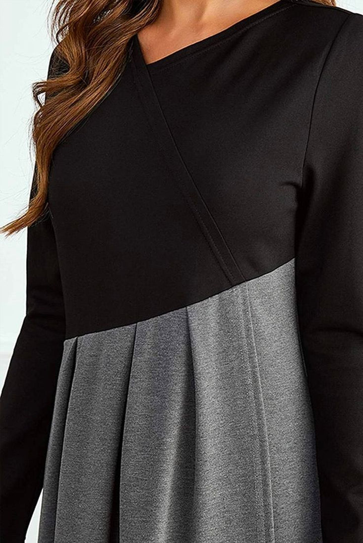 Casa | Langärmliges Maxi-Jersey-Oberteil für Damen