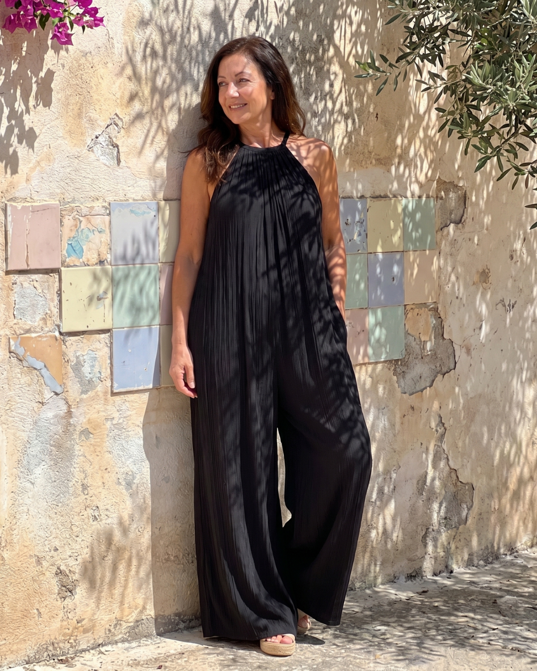 Sofia | Modischer Halter Jumpsuit Damen Chic