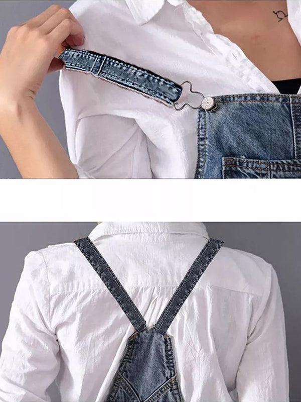 Rosie | Denim-Latzhosen-Kleid im lässigen Stil