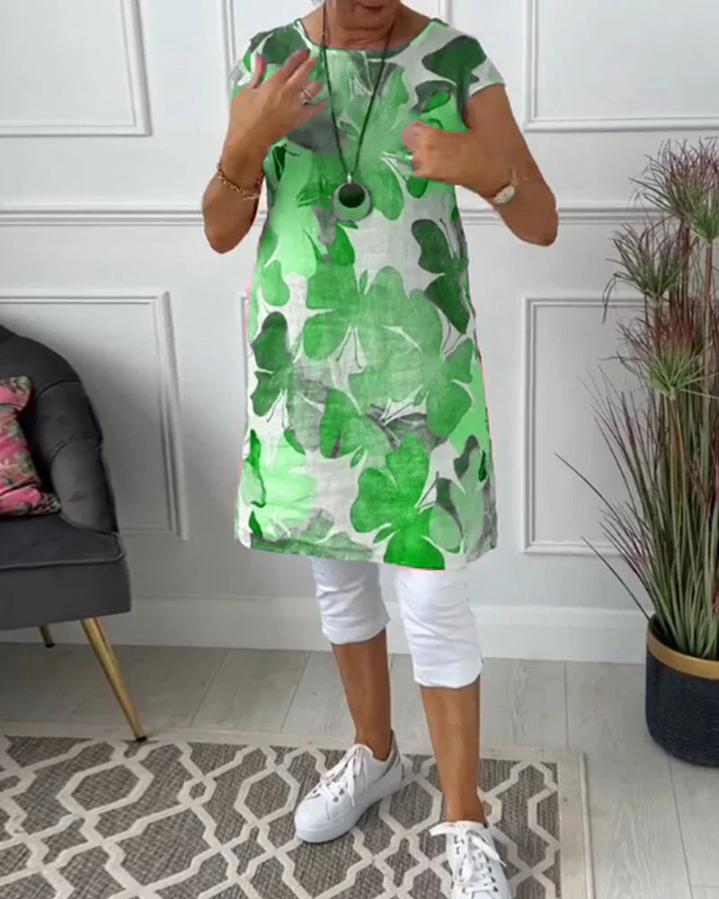 Caren | Lange Bluse mit fließendem Schnitt