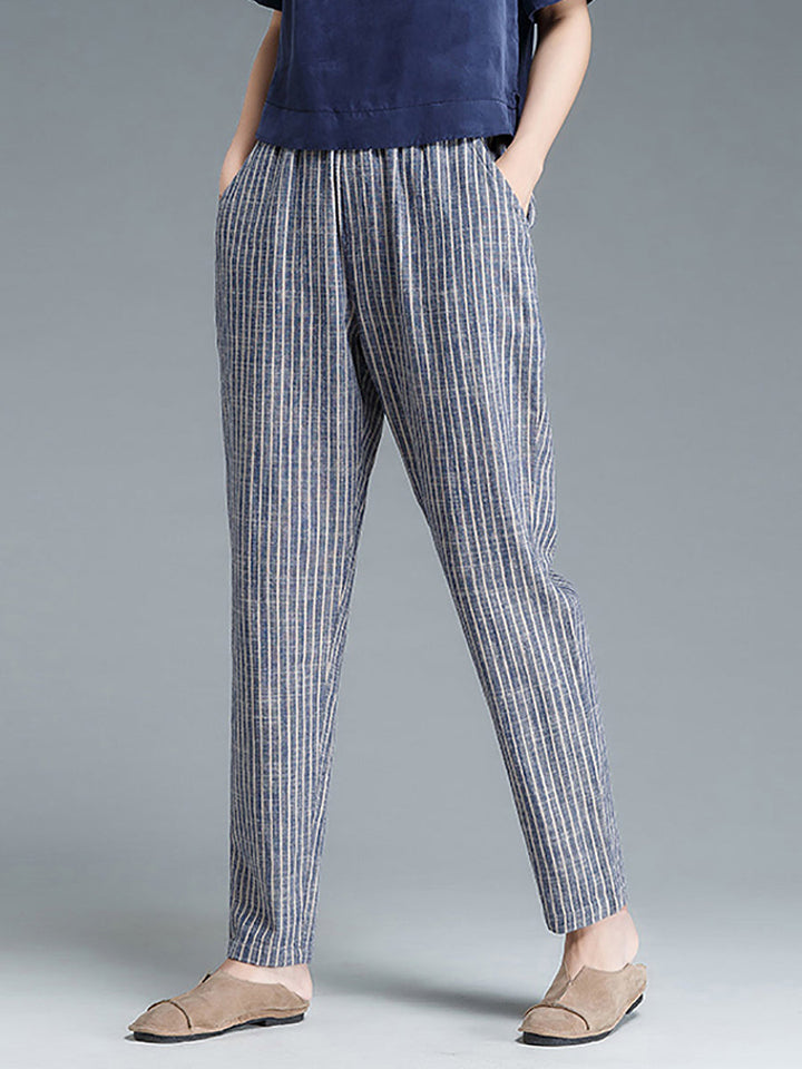 Meliora | Damenhose mit eleganten Streifenmustern