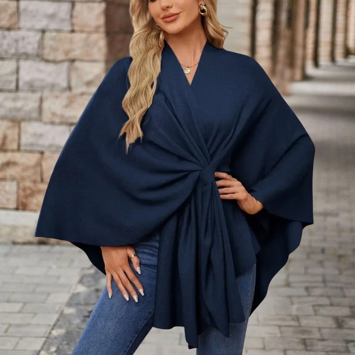 Nina | Zeitloser Damen Poncho für Alltag & Freizeit