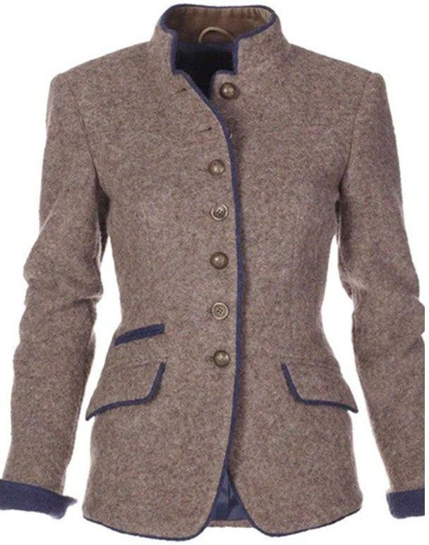 Luisa | Damen Cardigan elegant mit Kragen modern
