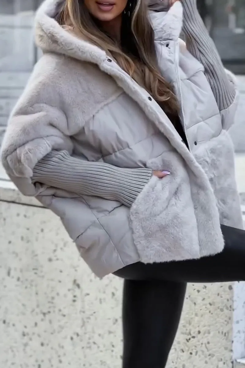 Lilly | Gefütterte Damenjacke mit Kapuze