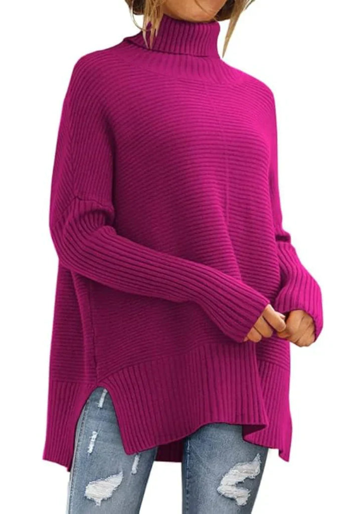 Elin | Rollkragenpullover aus grobem Strick