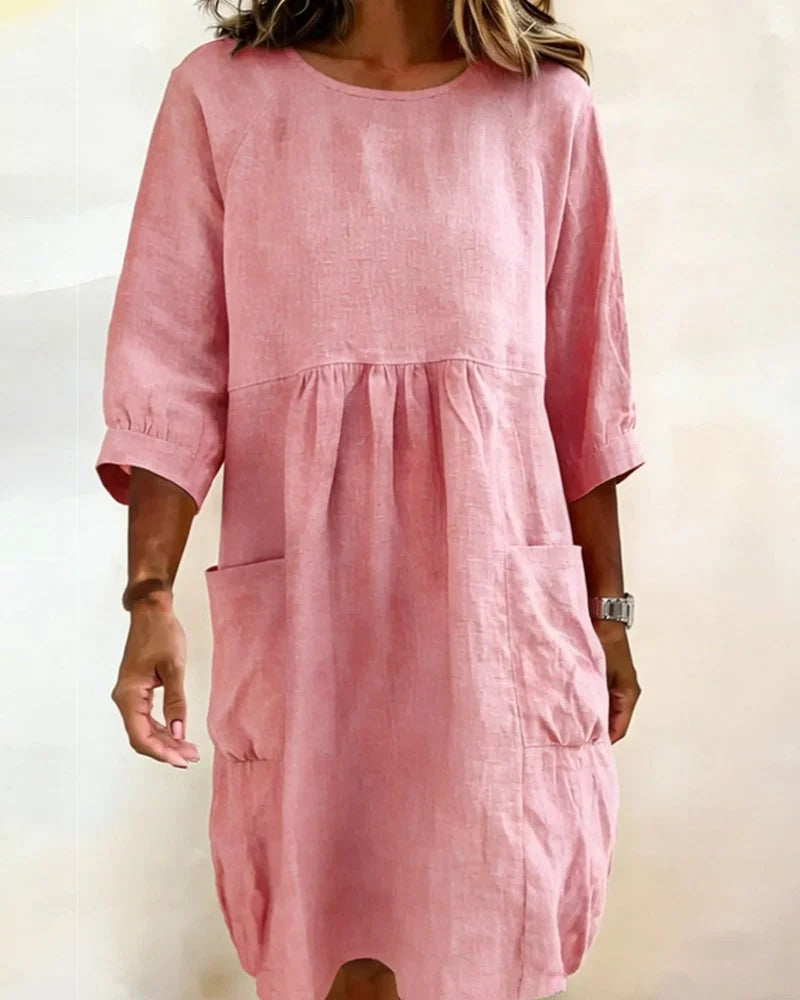 Alena | Modisches 3/4-Arm-Kleid Damen