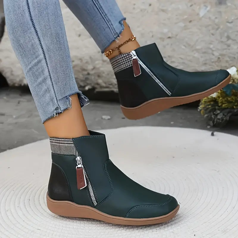 Nova | Wasserdichte Herbststiefel mit Reißverschluss