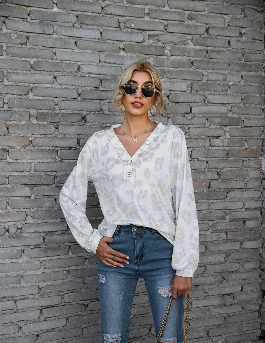Bilc | Bluse für Frauen mit Leopardenmuster
