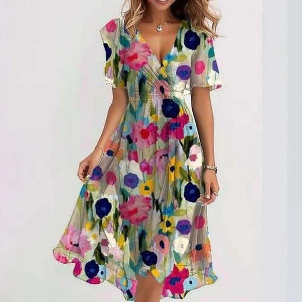 Andrea | Luftiges Freizeitkleid mit Muster